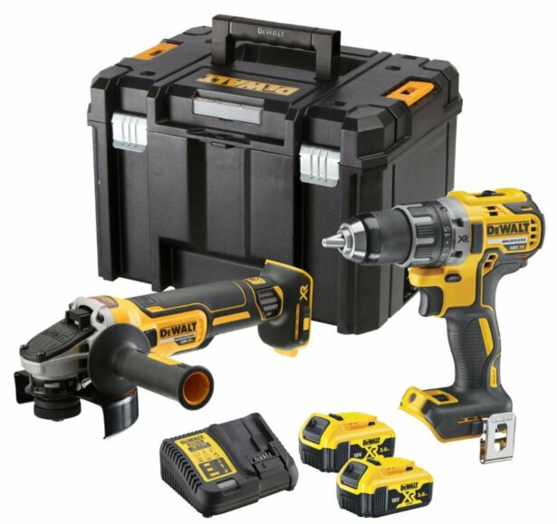 Akkutyökalusarja DeWalt XR DCK2020P2T-QW, 2 työkalua, 18V, 2x5.0Ah akuilla + TSTAK