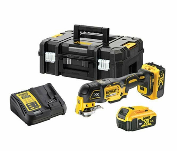Akkumonitoimityökalu DeWalt XR DCS356P2, 18V, 2x5.0Ah akuilla + TSTAK