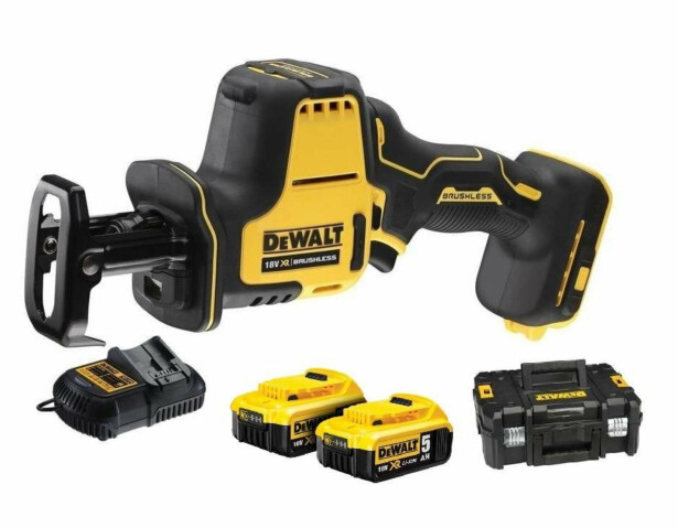Akkupuukkosaha DeWalt XR DCS369P2-QW, 2800spm, 18V, 2x5.0Ah akuilla + TSTAK