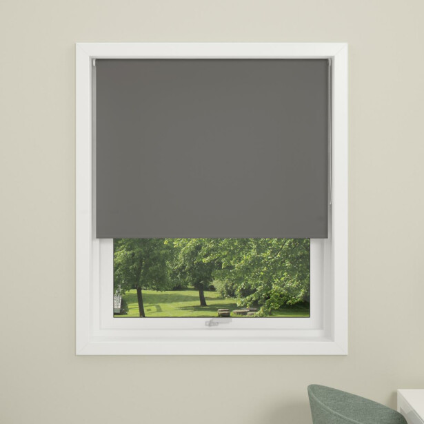 Rullaverho Debel Uni, pimentävä, 180x210cm, harmaa, Verkkokaupan poistotuote