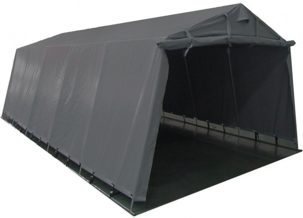 Pressutalli Prohall Grey, 6x3.2x2.2 m, oviaukko 2x3.2-2.4m, 500g/m2