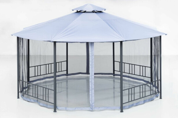 Paviljonki Eindhoven, Ø450x210-275cm, harmaa