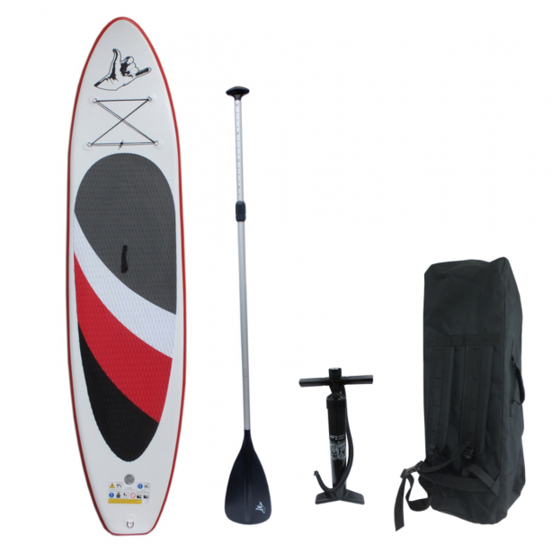 SUP-lautasetti Aloha Deluxe Red, ilmatäytteinen, 330x76x10cm, max. 110kg