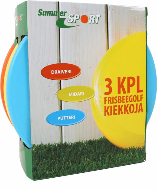 Frisbeegolf kiekkosetti Summer Sport 3 kiekkoa