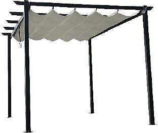 Pergola Mag-Pro Garden 3x4m kangaskatolla alumiini