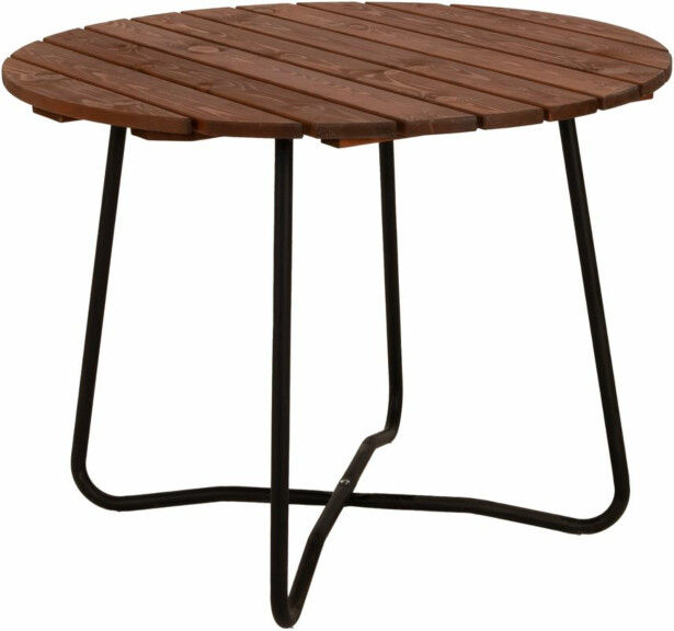Ruokapöytä Eden Wood Wilma, Ø120cm, 5 henkilölle, ruskea
