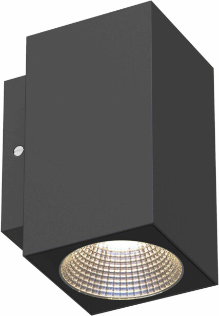 LED-seinävalaisin Llitt Mathias I, IP65, alas, antrasiitti