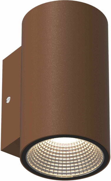 LED-seinävalaisin Llitt Erik I, IP65, alas, ruoste