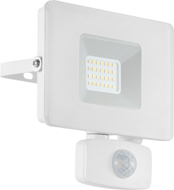 LED-ulkoseinävalaisin/-valonheitin Eglo Faedo, 140x130mm, liiketunnistimella, valkoinen