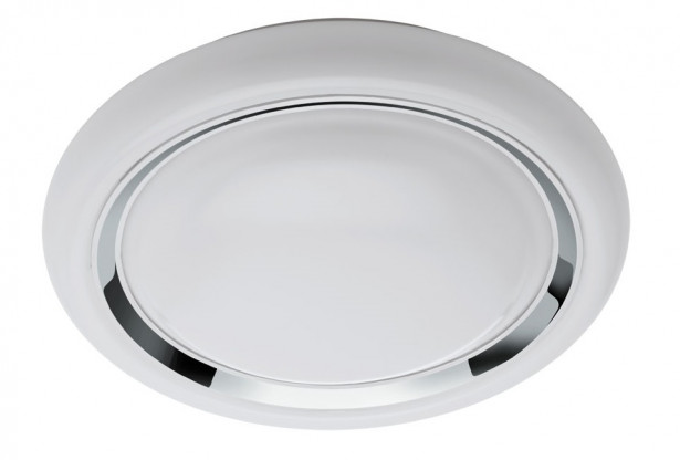 LED-plafondi Eglo Crosslink Capasso-C, 17W, Ø340x85mm, IP20, valkoinen/kromi