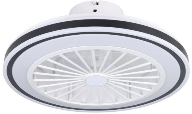 LED-tuuletinvalaisin Eglo Almeria, valkoinen/musta
