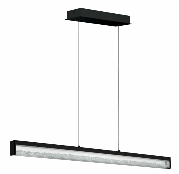 Riippuvalaisin Eglo Cardito, 100cm, 6xLED 6W, IP20, musta/kristalli