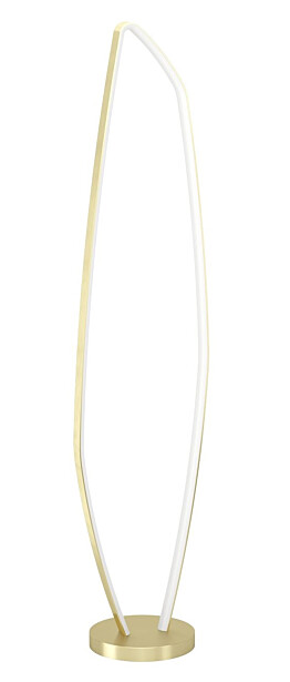 Lattiavalaisin Eglo Vallerosa, 128.5cm, LED, 25.2W, IP20, messinki/valkoinen