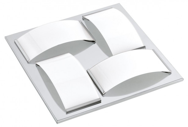 LED-katto-/seinävalaisin ulos Eglo Wasao 1, 4-osainen, kromi, valkoinen 94884