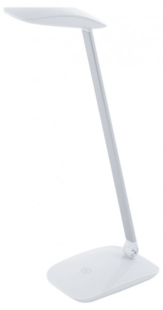 LED-pöytävalaisin Eglo Cajero, USB-liitäntä, himmennettävä, valkoinen 95695