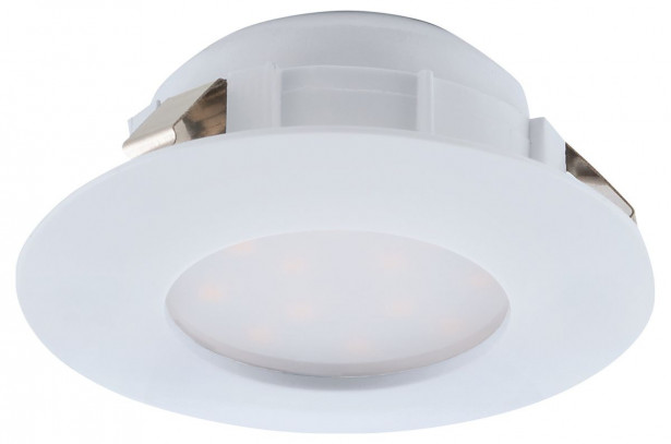 LED-alasvalo Eglo Pineda 6W, Ø78mm, IP20/44, valkoinen 95817