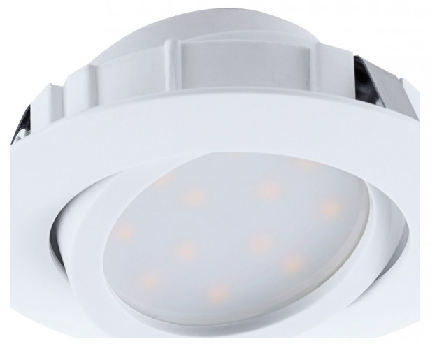 LED-alasvalo Eglo Pineda 6W, Ø84mm, valkoinen, himmennettävä 95854