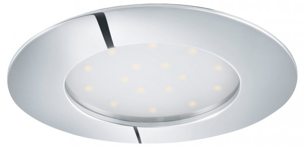 LED-alasvalo Eglo Pineda 12W, Ø102mm, IP44, kromi 95888