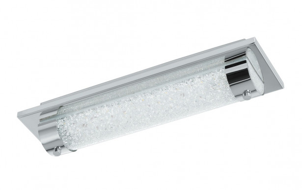 LED-plafondi Eglo Tolorico, 8W, 350x70x100mm, IP44, kromi/kirkas