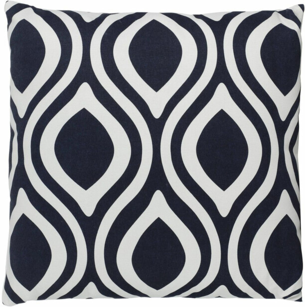 Koristetyyny Eglo Living Chevery, 45x45cm, musta/sininen