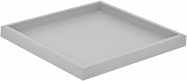 Koristetarjotin Eglo Living Cochrane, 26x26cm, vaaleanharmaa