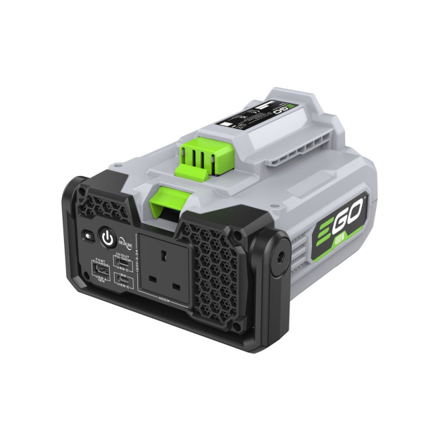 Akkukäyttöinen Ego Power Plus invertteri 240V / 500W, 3 USB porttia