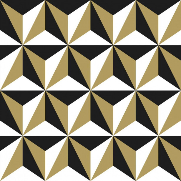 Tapetti Esta Black & White with a splash of Gold 139118, 0,53x10,05m