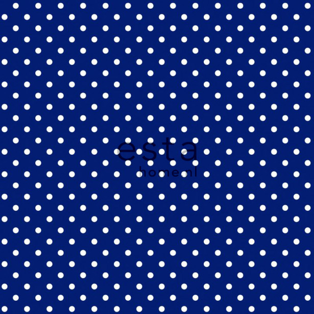 Tapetti Dots 138105 0,53x10,05 m sininen/valkoinen non-woven