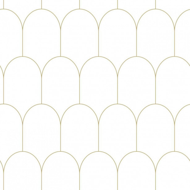 Tapetti Esta Art Deco 139139, 0.53x10.05m, non-woven, valkoinen