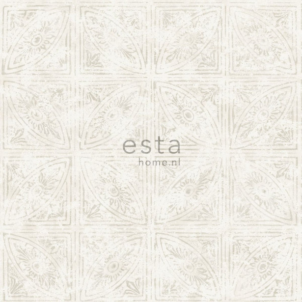 Tapetti Esta Tile Motif 148336, 0,53x10,05m, beige