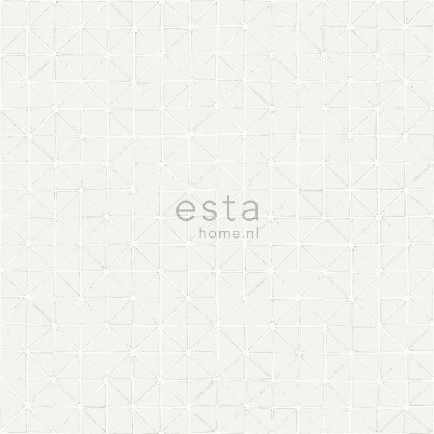 Tapetti Esta Geometric Shapes 148346, 0,53x10,05m, vaaleanharmaa