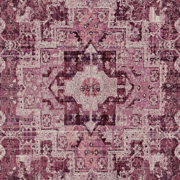 Tapetti Esta Boho Chic 148657, 0,53x10,05m, punainen/liila