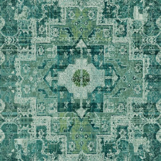 Tapetti Esta Boho Chic 148659, 0,53x10,05m, vihreä