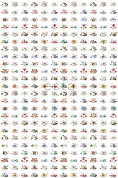 Tapetti WallpaperXXL Cup and Saucers 158111 46,5 cm x 8,37 m non-woven