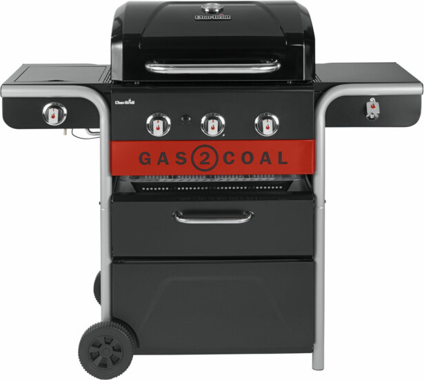 Hybridigrilli Char-Broil Gas2Coal 2.0 EuroFlex, 3 poltinta, sivukeitin