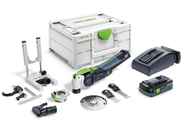 Akkumonitoimityökalu Festool OSC 18 HPC4,0 EI-Set, tarvikkein, 4.0Ah akulla