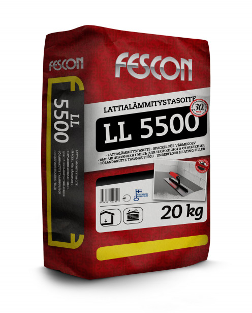 Lattialämmitystasoite Fescon LL 5500 20 kg