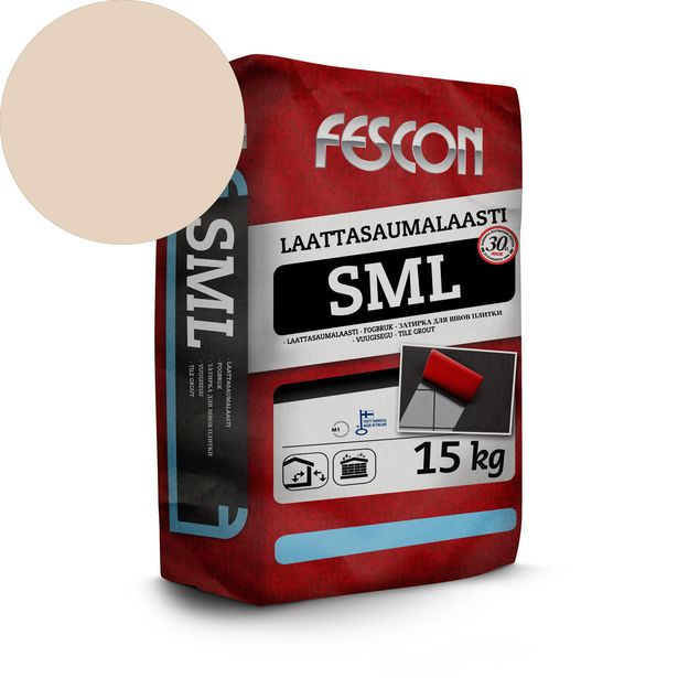 Laattasaumalaasti Fescon SML vaalea beige 15 kg