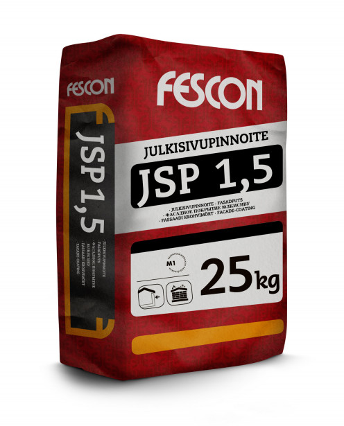 Julkisivupinnoite Fescon JSP 1,5 mm valkoinen 25 kg