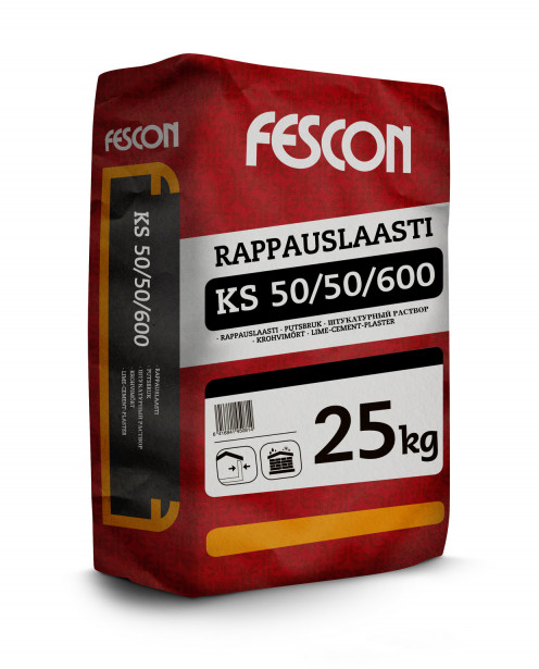 Rappauslaasti Fescon KS 50/50 1,2 mm 25 kg