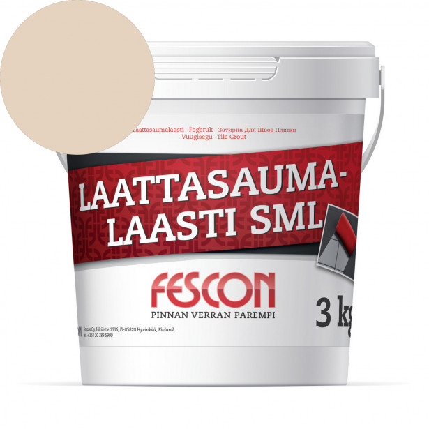 Laattasaumalaasti Fescon SML vaalea beige 3 kg