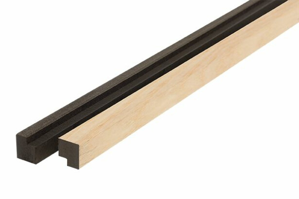 Reunalista Fibrotech Unika -akustiikkapaneeleille, 3000mm, saarni