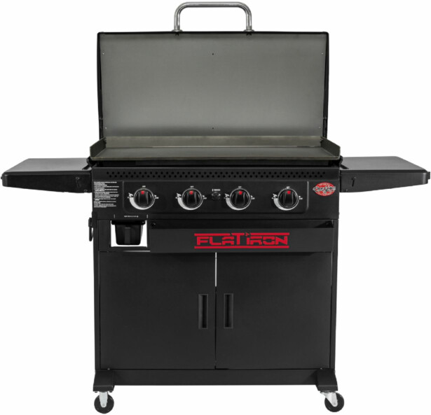 Kaasugrilli/parilagrilli Char-Griller Flat Iron Premium, 4 poltinta