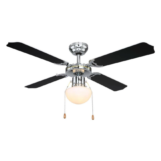 Tuuletinvalaisin Globo Champion, Ø106.6cm, 60W, musta/valkoinen