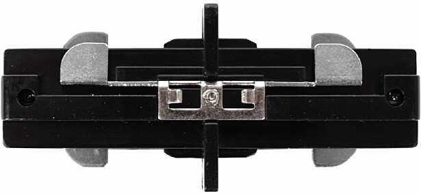 Liitin Lucide Track I-connector suora, musta, 1-vaihe kiskoon