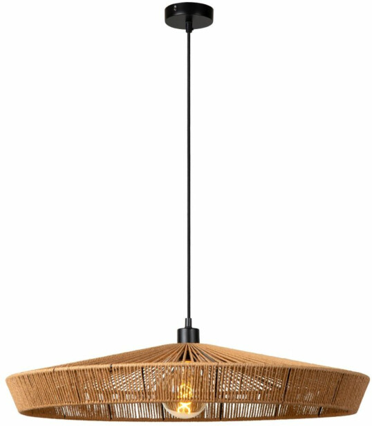 Riippuvalaisin Lucide Yunkai Ø70cm, 1xE27, luonnollinen