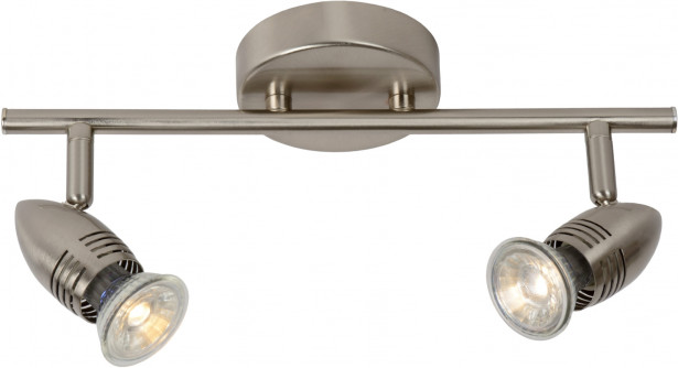 LED-spottivalaisin Lucide Caro-LED, 2x5W, satiinikromi