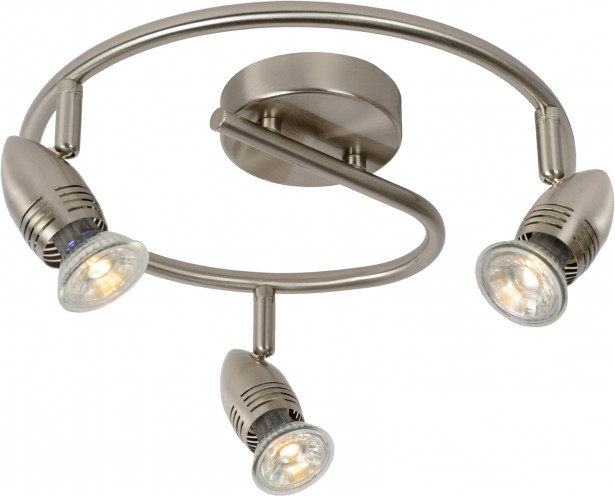 LED-spottivalaisin Lucide Caro-LED, 3x5W, satiinikromi