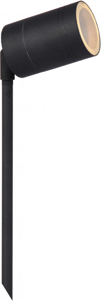 Puutarhaspottivalaisin Lucide Arne-LED, Ø6.3 cm, 1x5W, IP44, musta