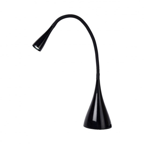 LED-työpöytävalaisin Lucide Zozy, Ø11.5x70cm, 3W, himmennettävä, musta